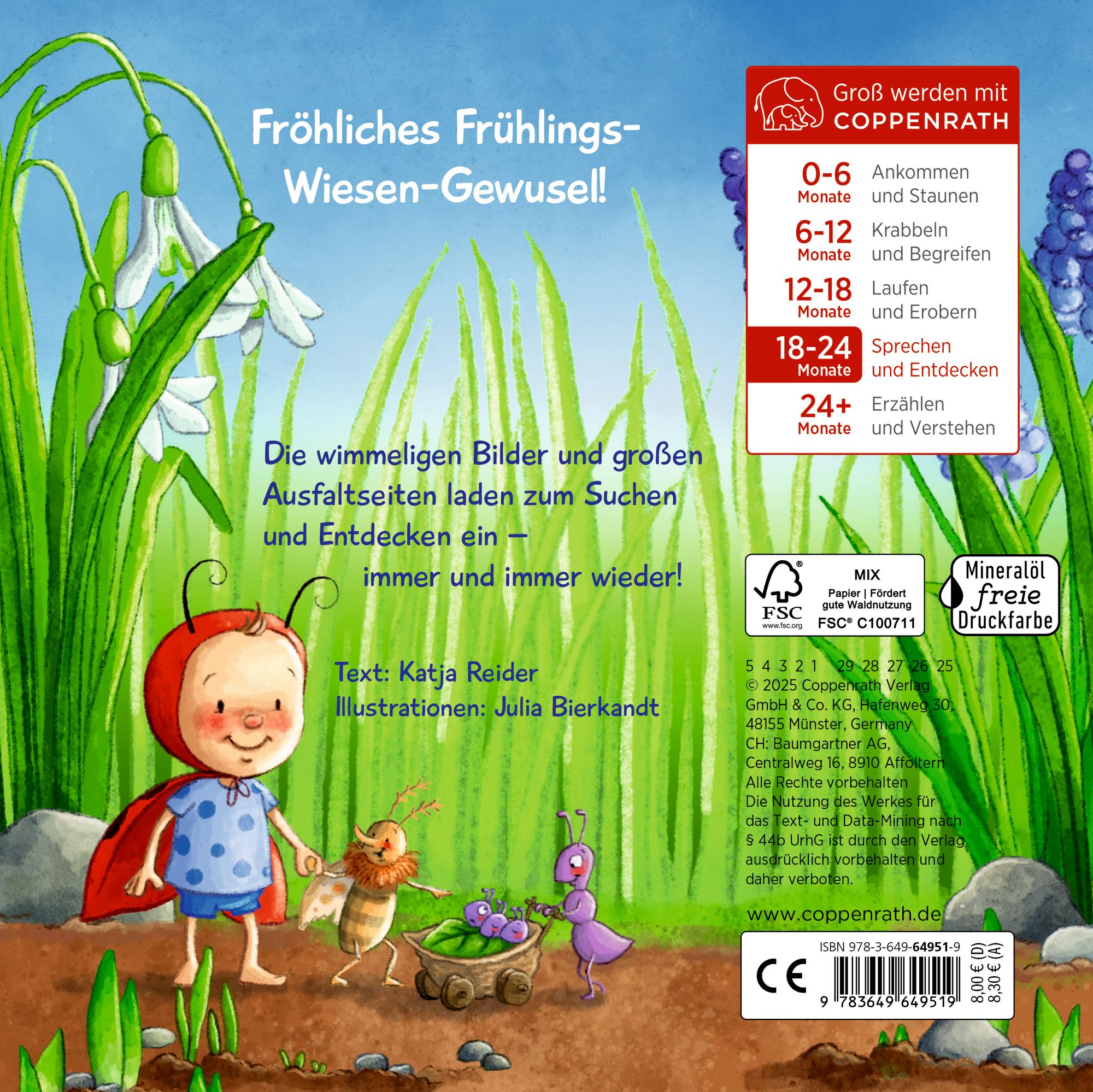 Rückseite: 9783649649519 | Kribbelkrabbel! | Mein Wiesen-Wimmelbuch | Katja Reider | Buch | 12 S.