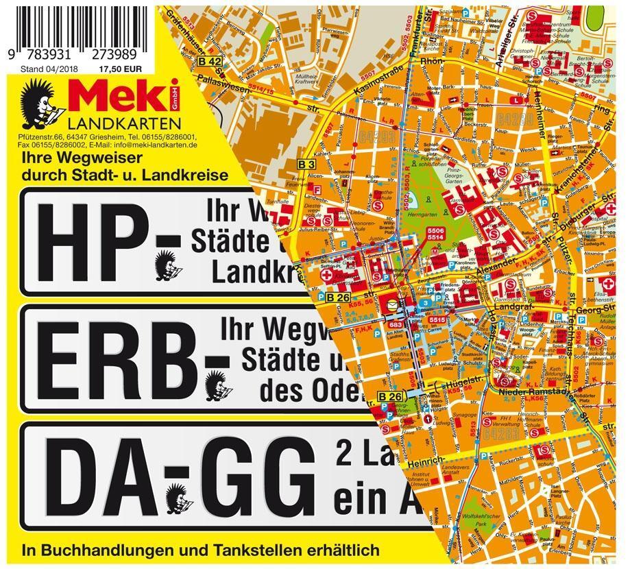 Bild: 9783931273989 | Städteatlas Landkreis Bergstraße 1:13.000 | Michael Messer | Buch