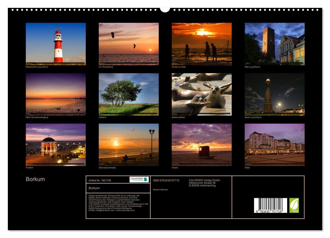 Bild: 9783435757718 | Borkum (hochwertiger Premium Wandkalender 2025 DIN A2 quer),...