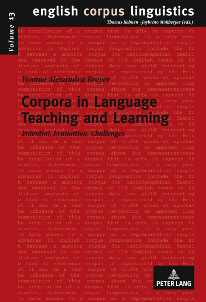 Cover: 9783631630419 | Corpora in Language Teaching and Learning | Yvonne Breyer | Buch