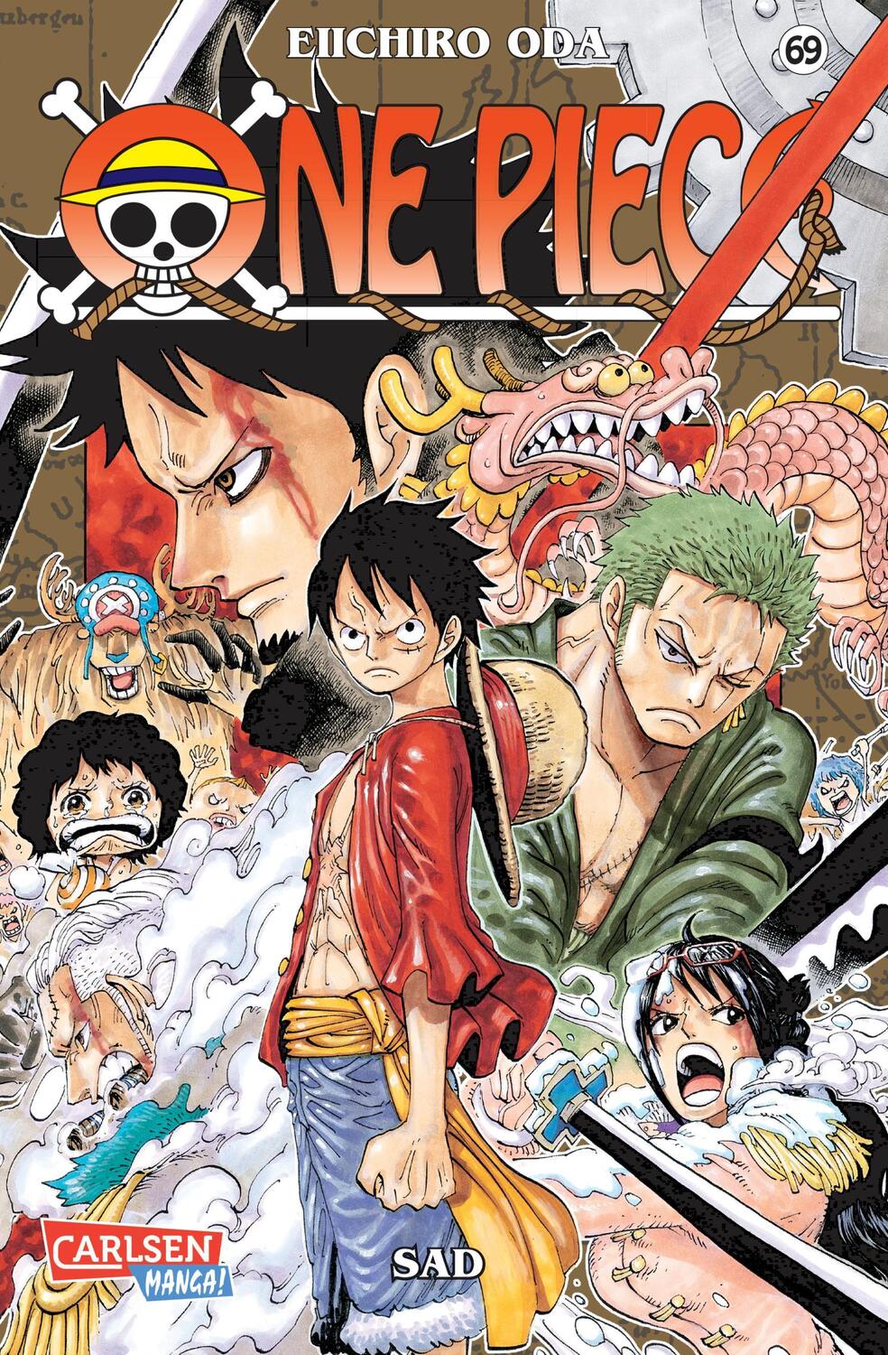 Cover: 9783551763693 | One Piece 69. Sad | Eiichiro Oda | Taschenbuch | One Piece | 256 S.