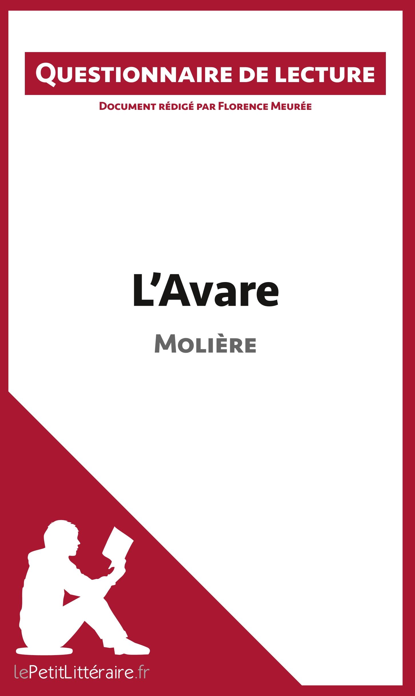 Cover: 9782806260840 | L'Avare de Molière | Questionnaire de lecture | Taschenbuch | 28 S.