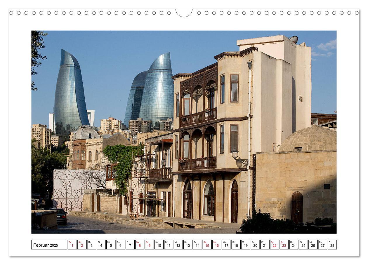 Bild: 9783435188321 | Baku - Erdöl, Sozialismus und Welterbe (Wandkalender 2025 DIN A3...