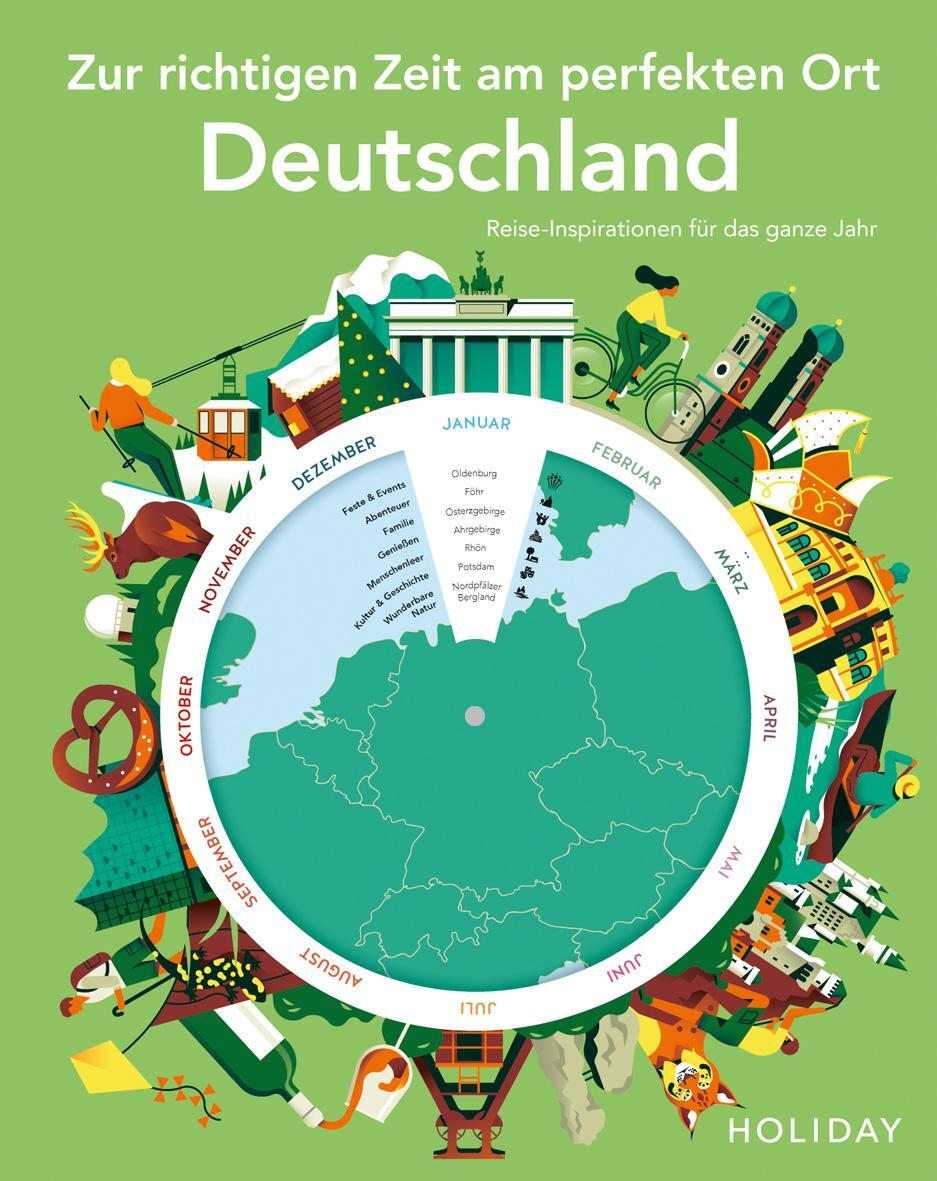Cover: 9783834232601 | HOLIDAY Reisebuch: Zur richtigen Zeit am perfekten Ort - Deutschland