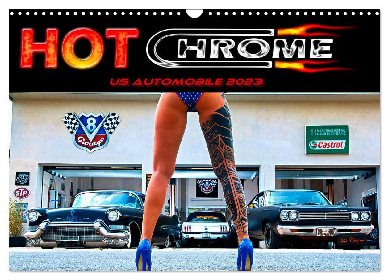 Cover: 9783675482340 | Hot Chrome US Automobile (Wandkalender 2024 DIN A3 quer), CALVENDO...