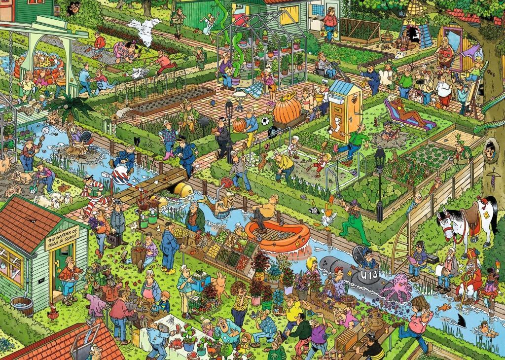 Bild: 8710126190579 | Jan van Haasteren - Der Gemüsegarten - 1000 Teile Puzzle | Spiel
