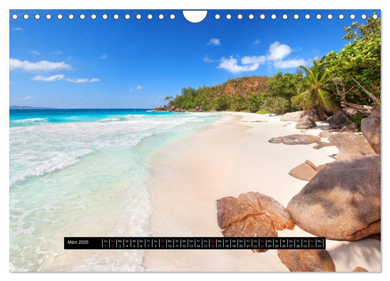 Bild: 9783435804450 | Seychellen (Wandkalender 2025 DIN A4 quer), CALVENDO Monatskalender