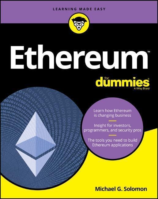 Cover: 9781119474128 | Ethereum For Dummies | Michael G. Solomon | Taschenbuch | 272 S.
