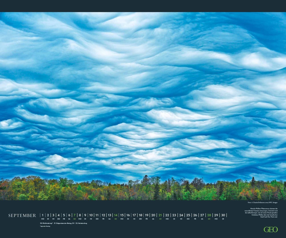 Bild: 4002725988850 | GEO - Wolkenspiele 2025 Wandkalender, 60x50cm, Posterkalender mit...