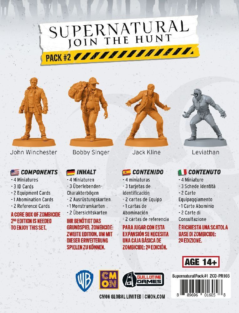 Bild: 889696016058 | Zombicide 2 Supernatural: Join the Hunt Pack 2 | Spiel | CMND1239