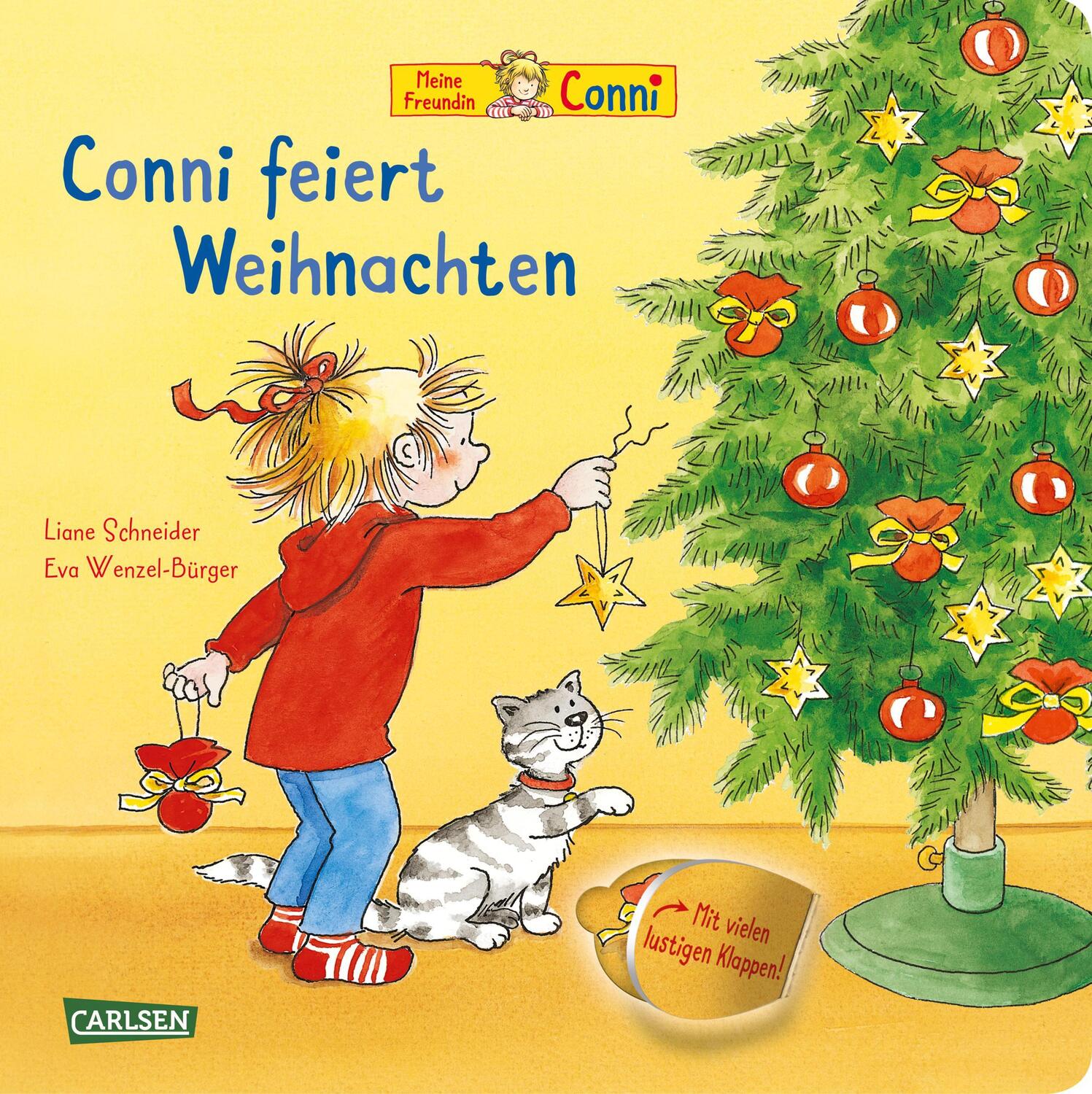 Cover: 9783551518309 | Conni feiert Weihnachten (Pappenbuch mit Klappen) | Liane Schneider