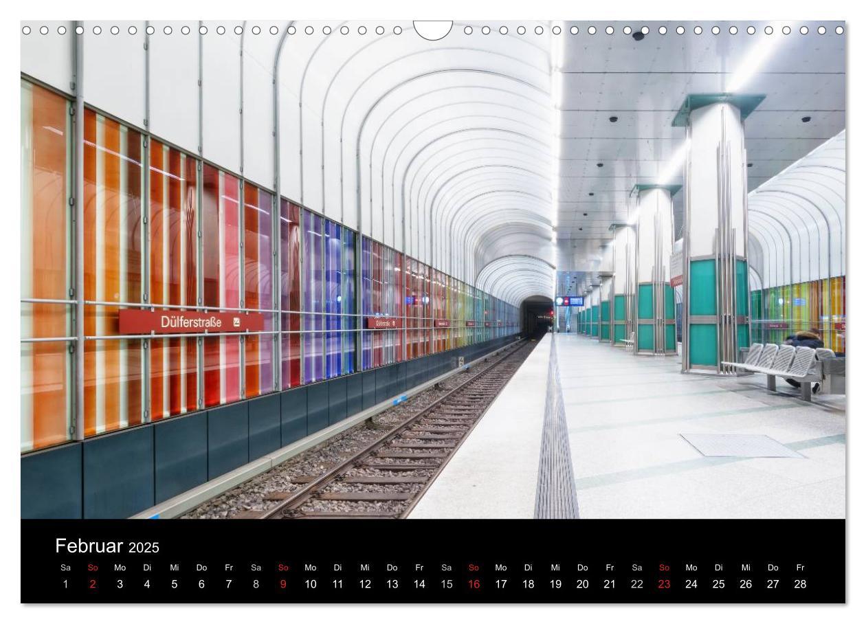 Bild: 9783435490370 | MetroMUC, Stationen im Untergrund Münchens (Wandkalender 2025 DIN...