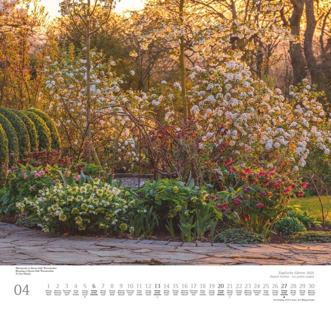 Bild: 4250809653099 | DUMONT - Englische Gärten 2025 Wandkalender, 38x35,5cm,...