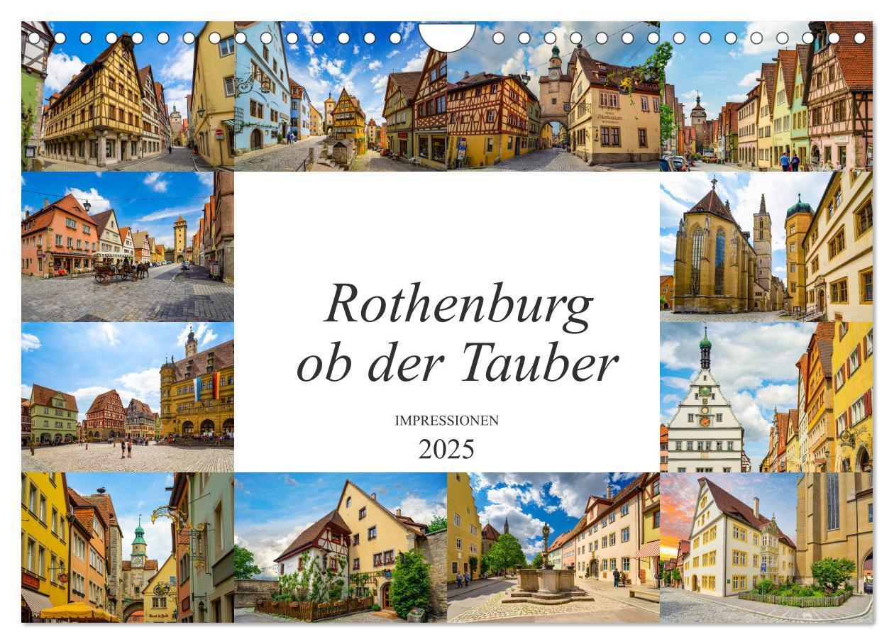 Cover: 9783435229864 | Rothenburg ob der Tauber Impressionen (Wandkalender 2025 DIN A4...