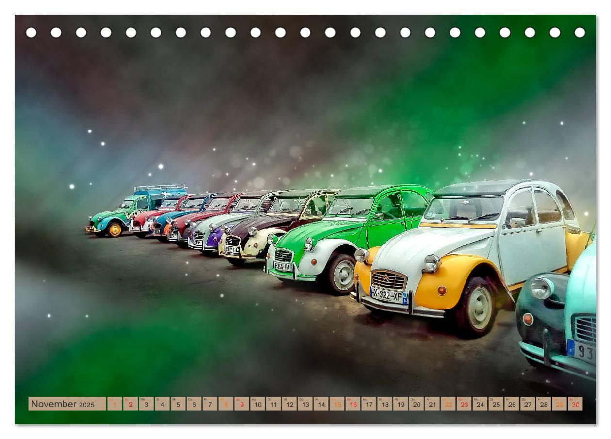 Bild: 9783435348022 | Die Ente - Citroën 2CV (Tischkalender 2025 DIN A5 quer), CALVENDO...