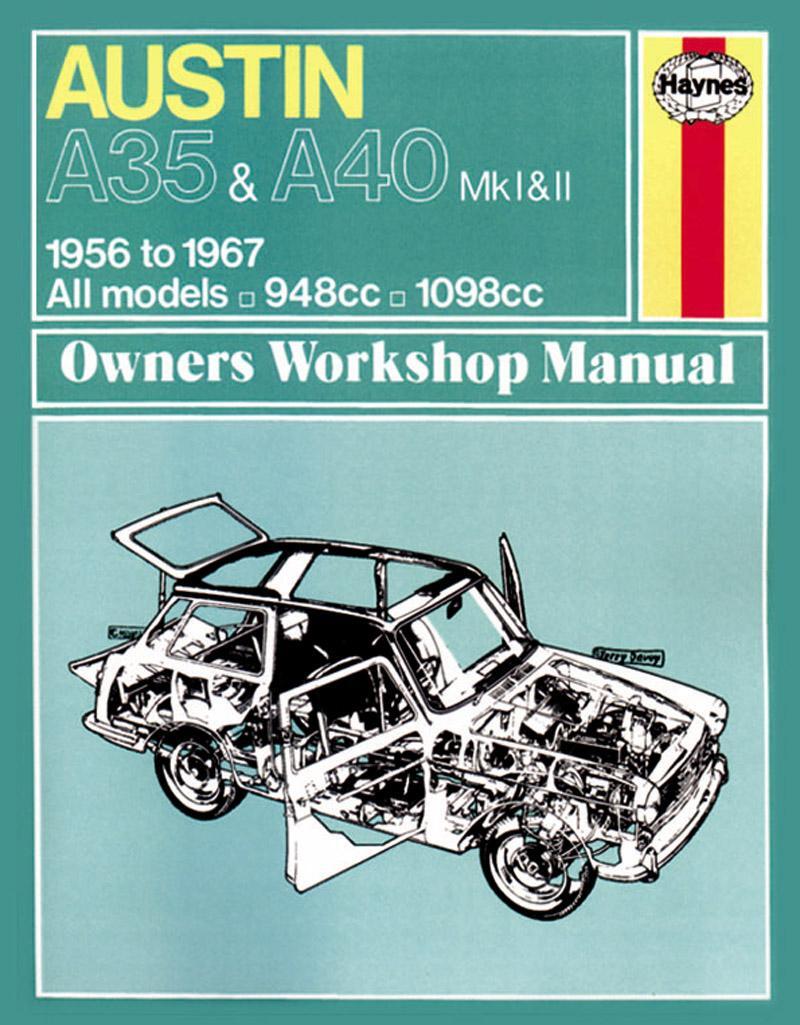 Cover: 9780857336118 | Austin A35 &amp; A40 (1956 - 1967) Haynes Repair Manual | Publishing