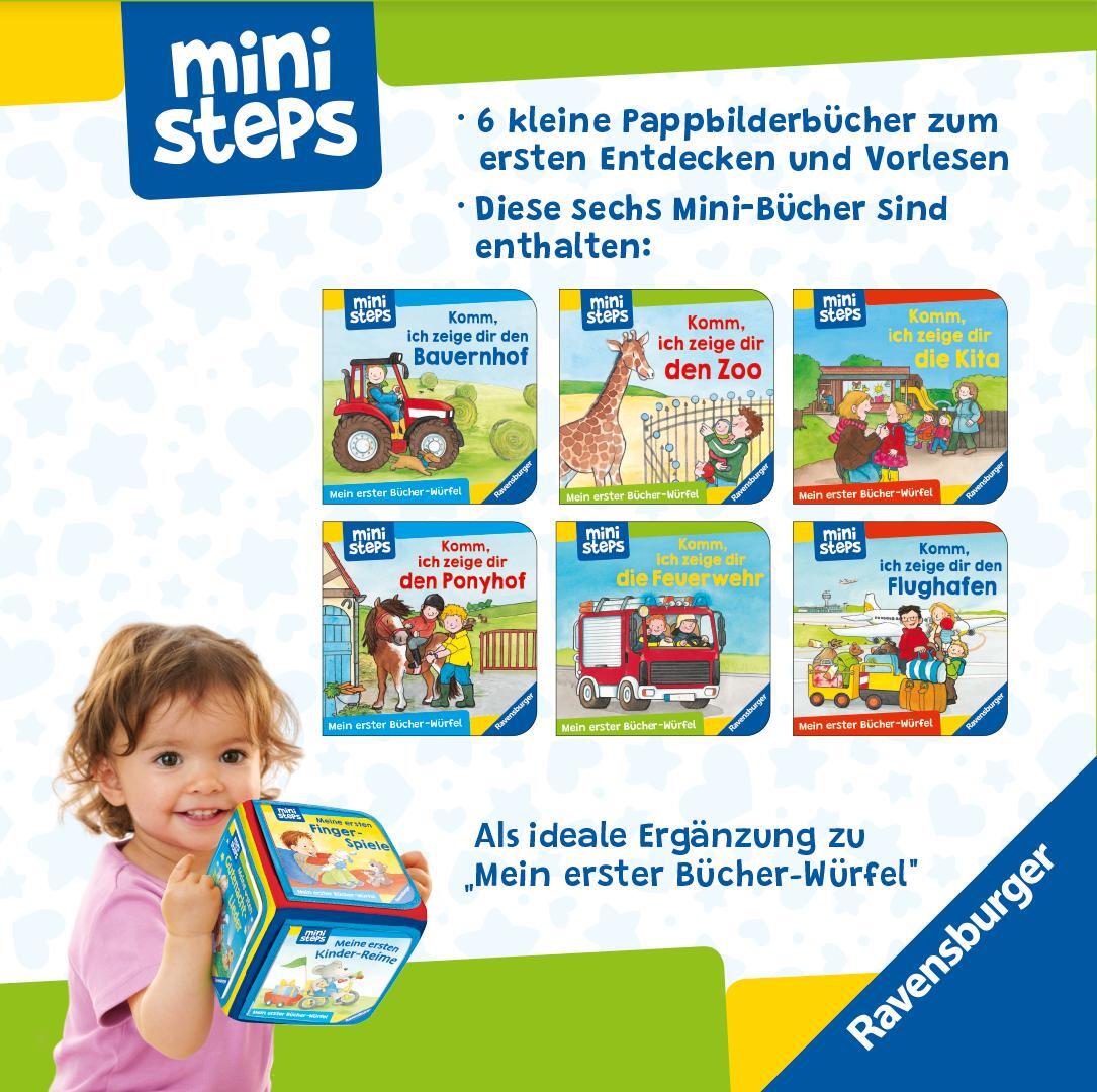 Rückseite: 9783473302840 | ministeps: Mein erster Bücher-Würfel: Kita, Zoo und Feuerwehr...