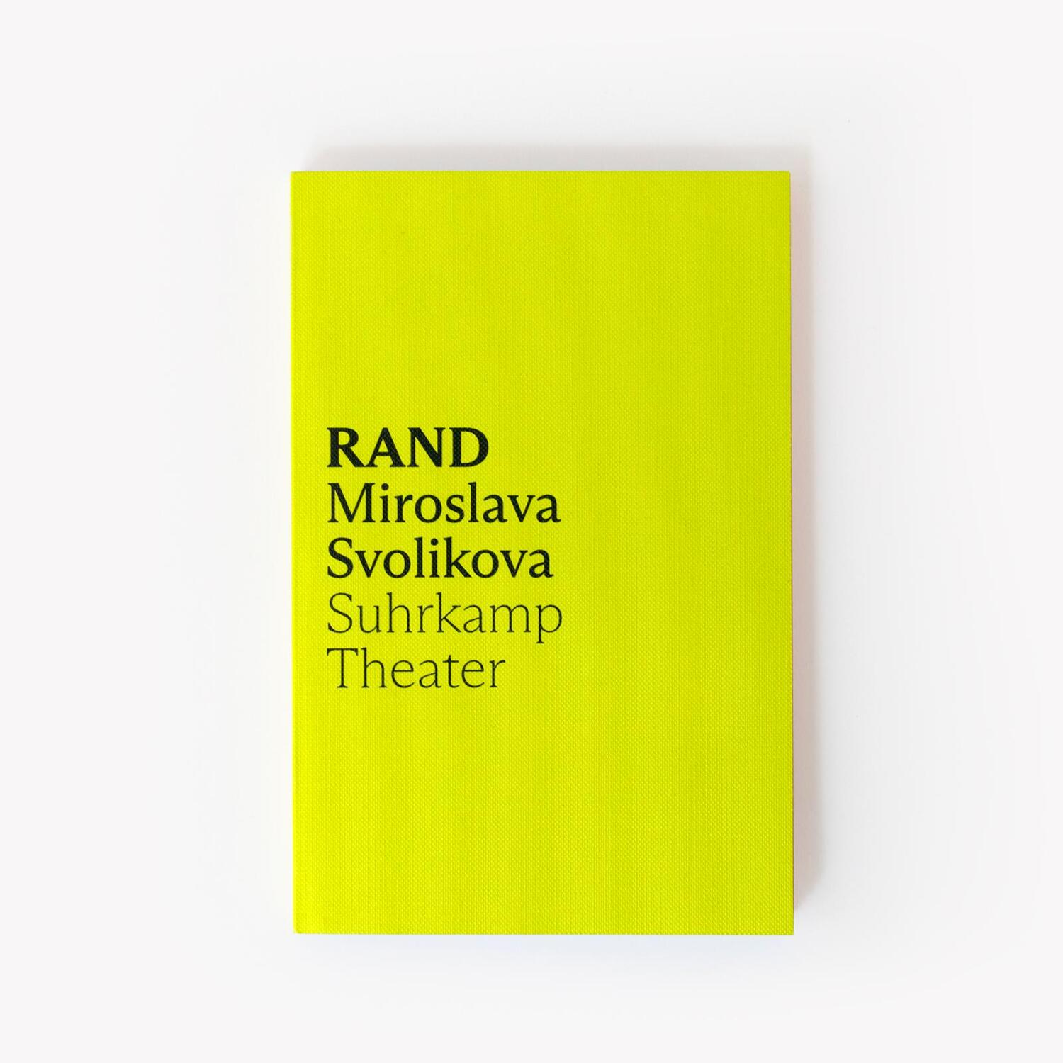 Bild: 9783518430651 | RAND | Miru Miroslava Svolikova | Taschenbuch | 128 S. | Deutsch