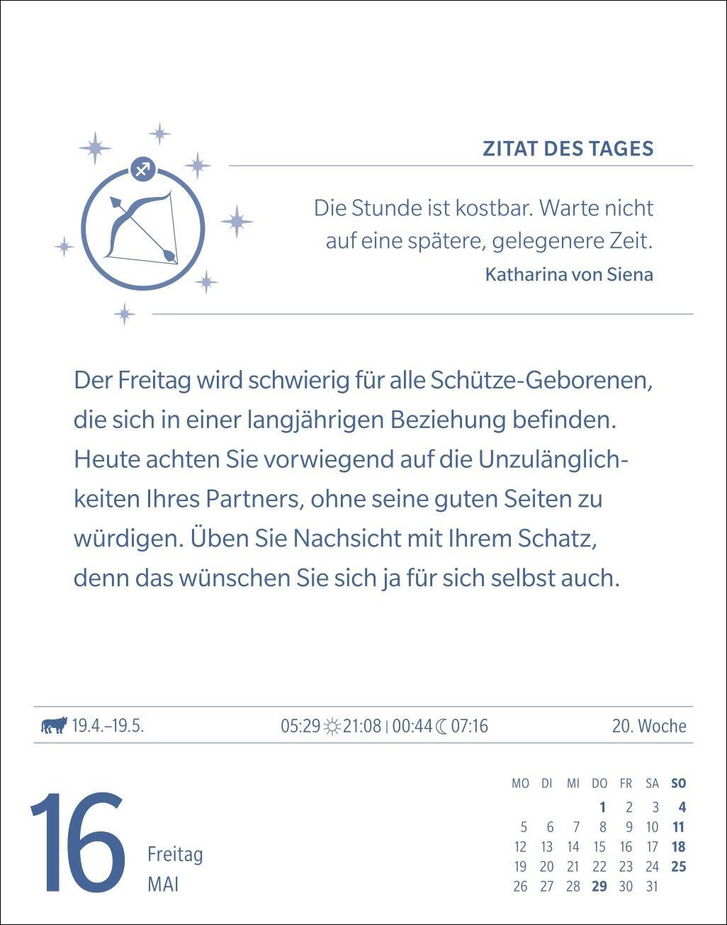 Bild: 9783840033759 | Schütze Sternzeichenkalender 2025 - Tagesabreißkalender - Ihr...