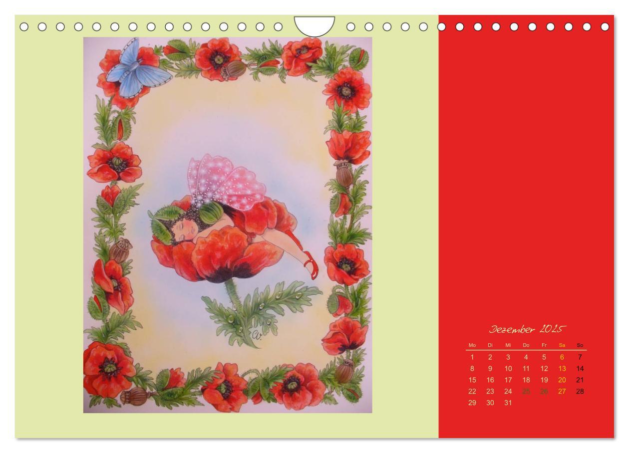 Bild: 9783435550296 | Blumen Elfen (Wandkalender 2025 DIN A4 quer), CALVENDO Monatskalender