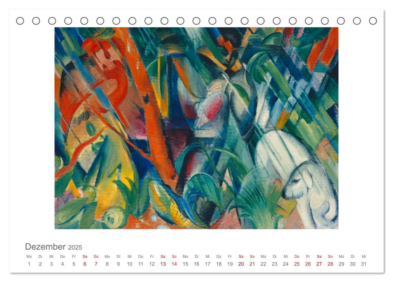 Bild: 9783435323555 | Franz Marc 2025 (Tischkalender 2025 DIN A5 quer), CALVENDO...