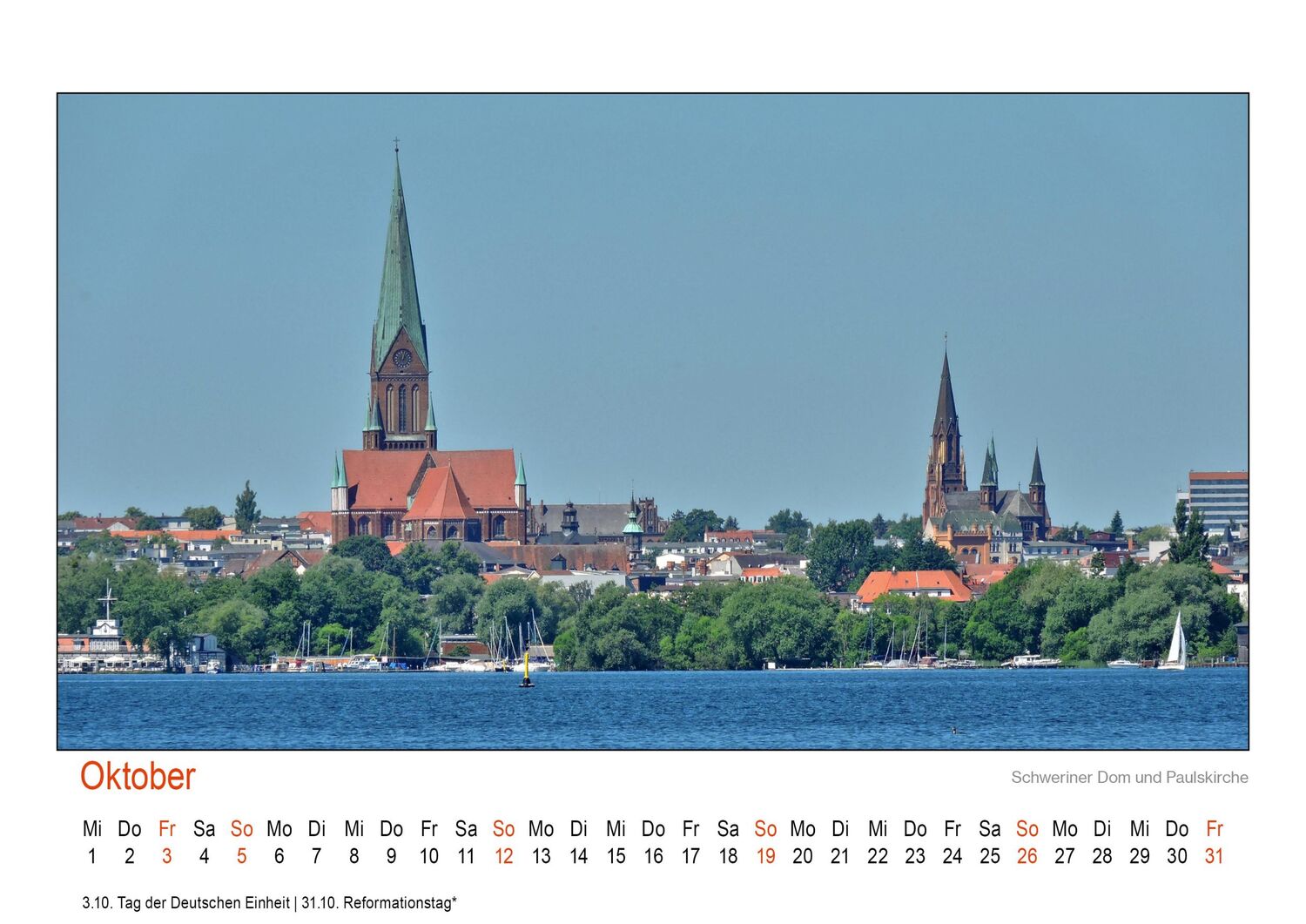 Bild: 9783947466542 | Wandkalender Schwerin 2025 | Kalender | Deutsch | 2025 | REIN DESIGN