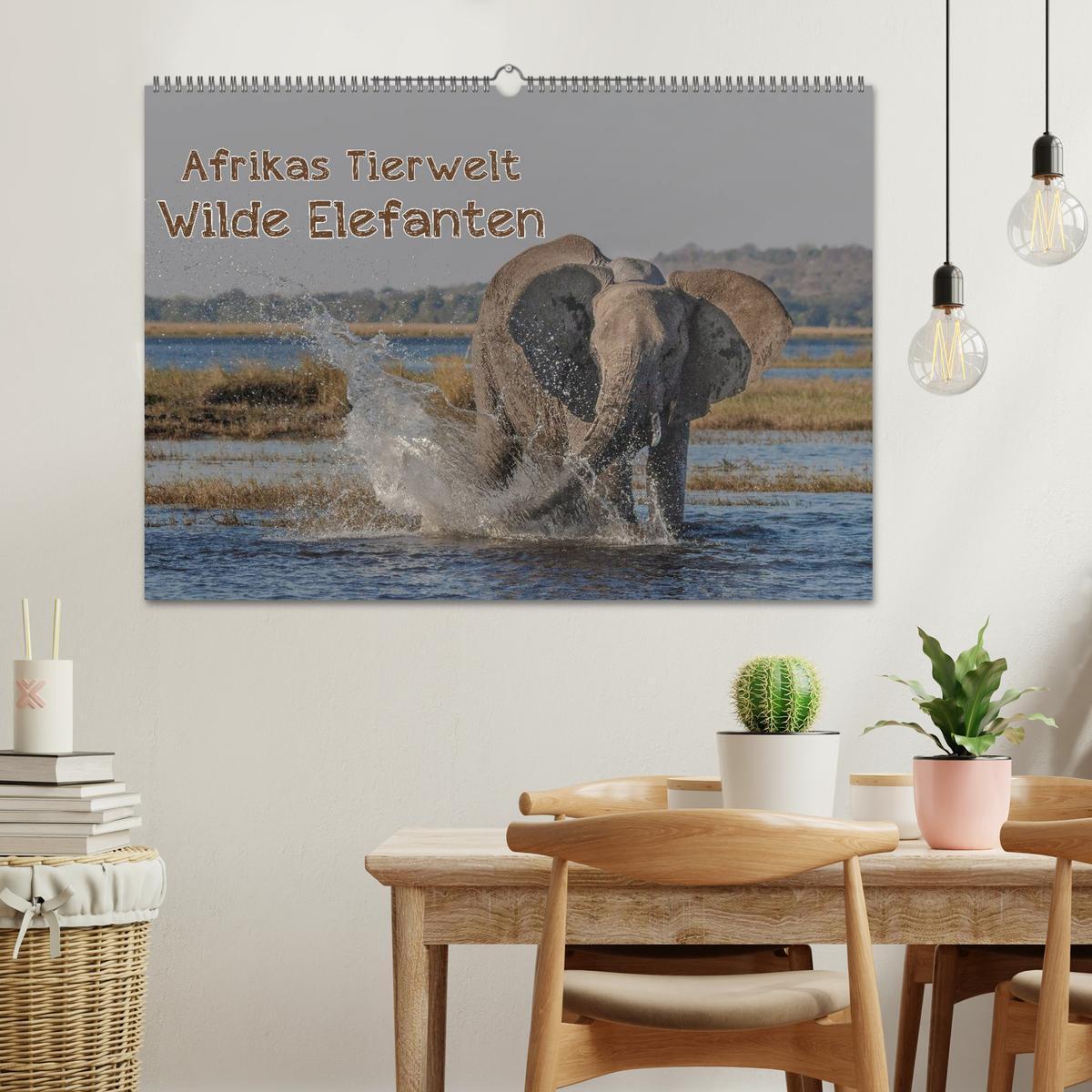 Bild: 9783435577781 | Afrikas Tierwelt - Wilde Elefanten (Wandkalender 2025 DIN A2 quer),...