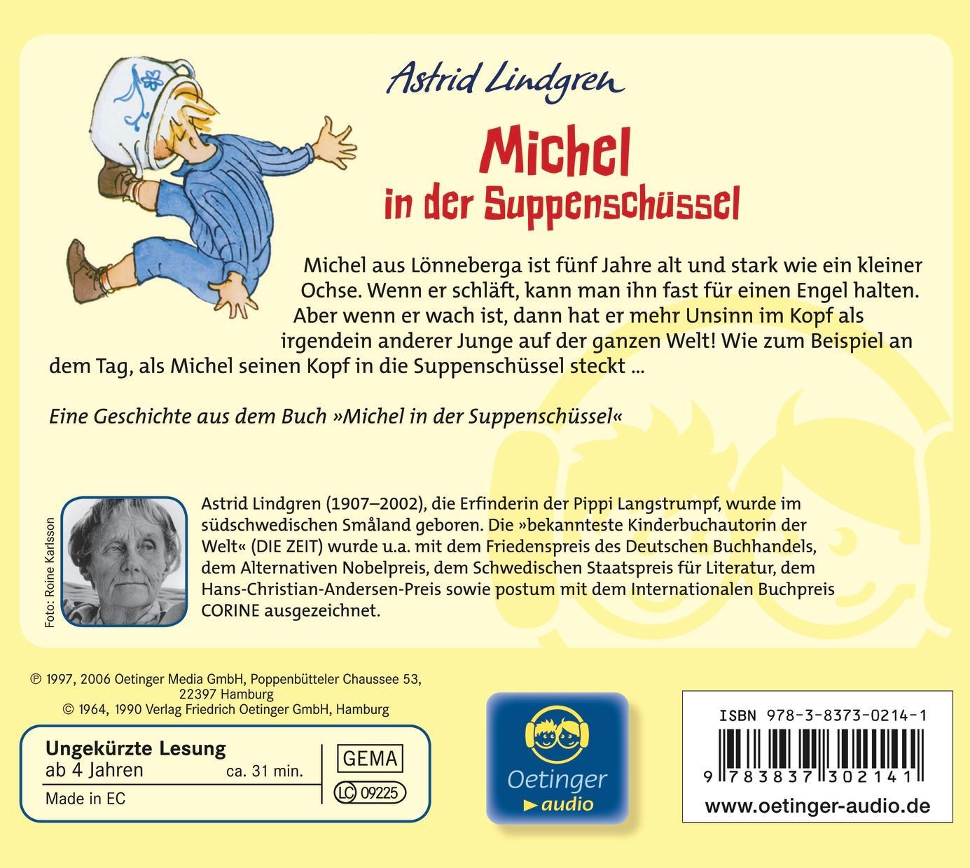 Rückseite: 9783837302141 | Michel in der Suppenschüssel. CD | Astrid Lindgren | Audio-CD | 2006