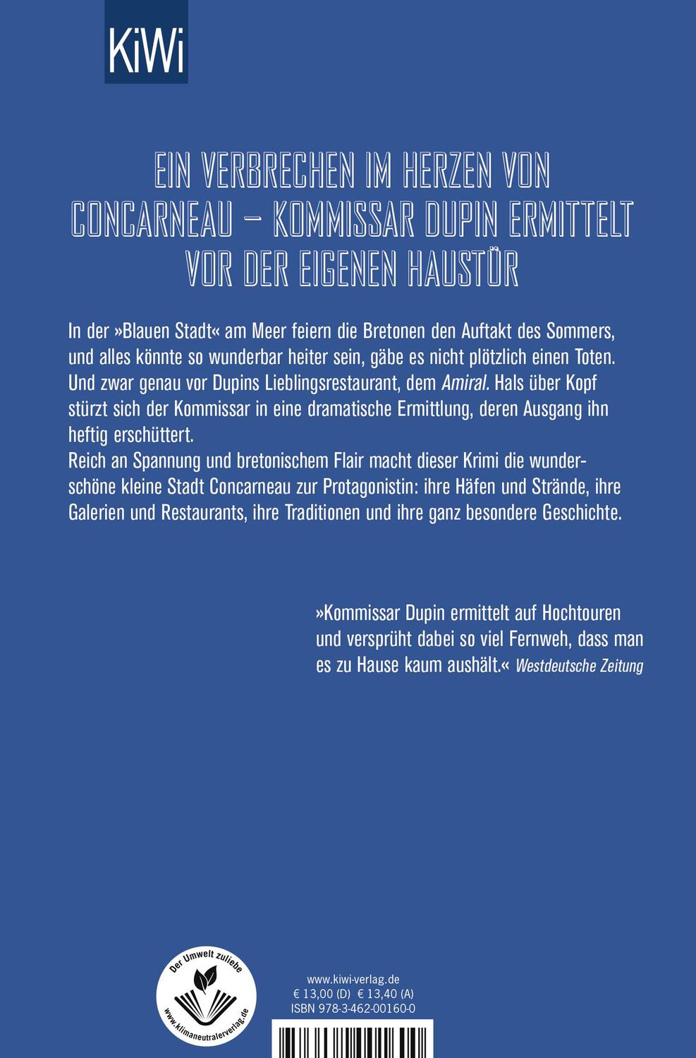 Rückseite: 9783462001600 | Bretonisches Vermächtnis | Kommissar Dupins achter Fall | Bannalec