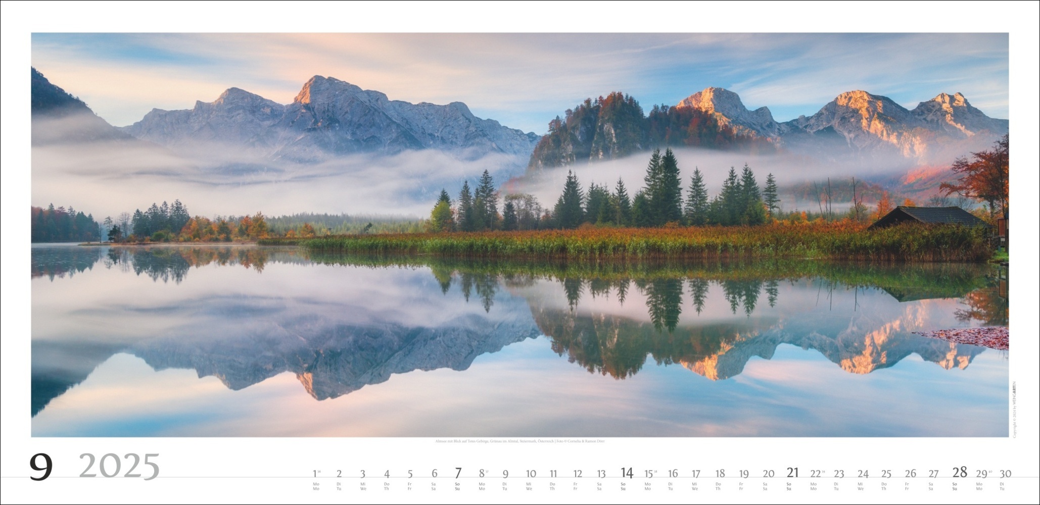 Bild: 9783839900215 | Alpenpanorama Kalender 2025 | Cornelia Dörr (u. a.) | Kalender | 14 S.