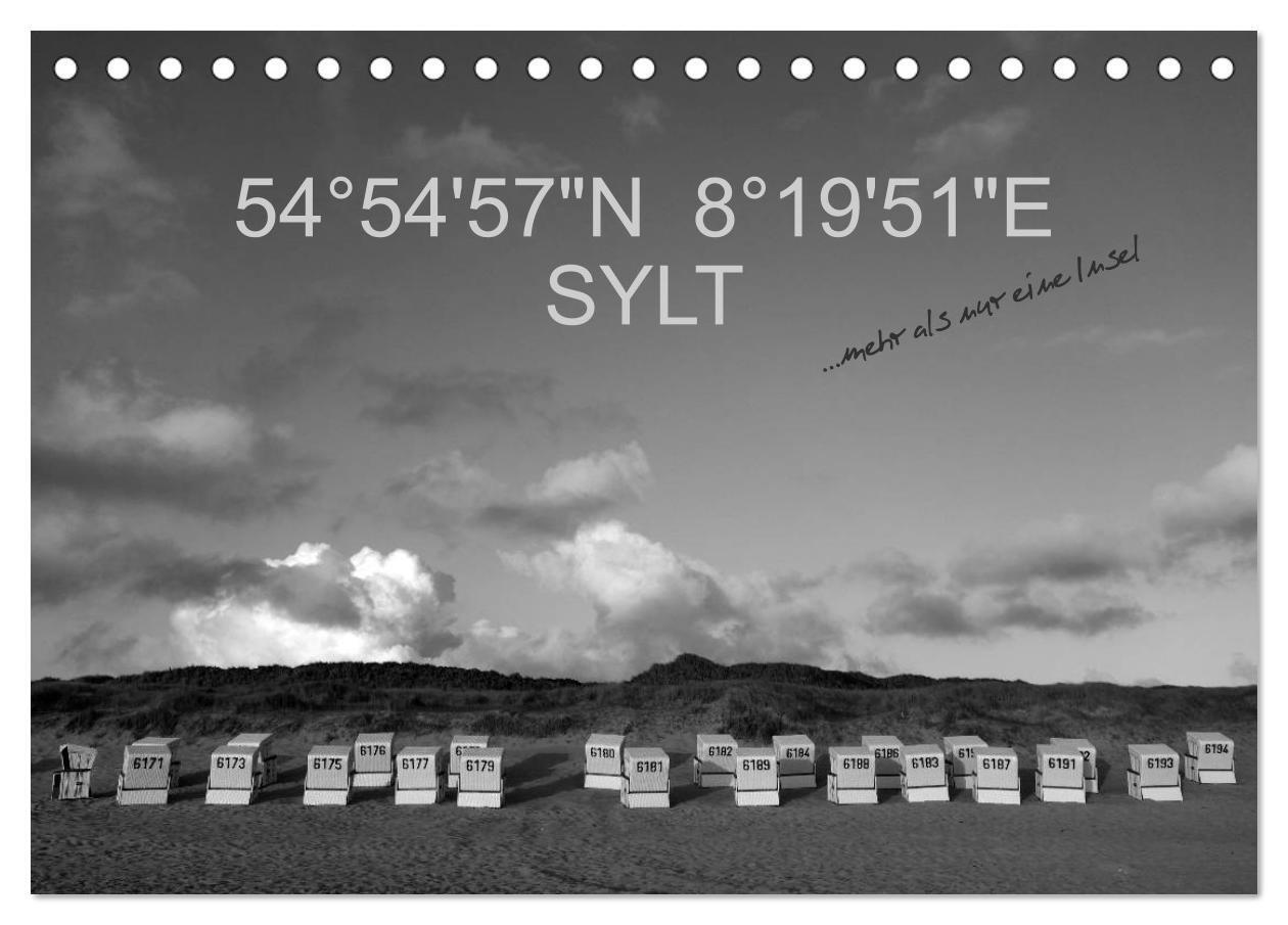 Cover: 9783435513482 | 54°54'57"N 8°19'51"E SYLT (Tischkalender 2025 DIN A5 quer),...