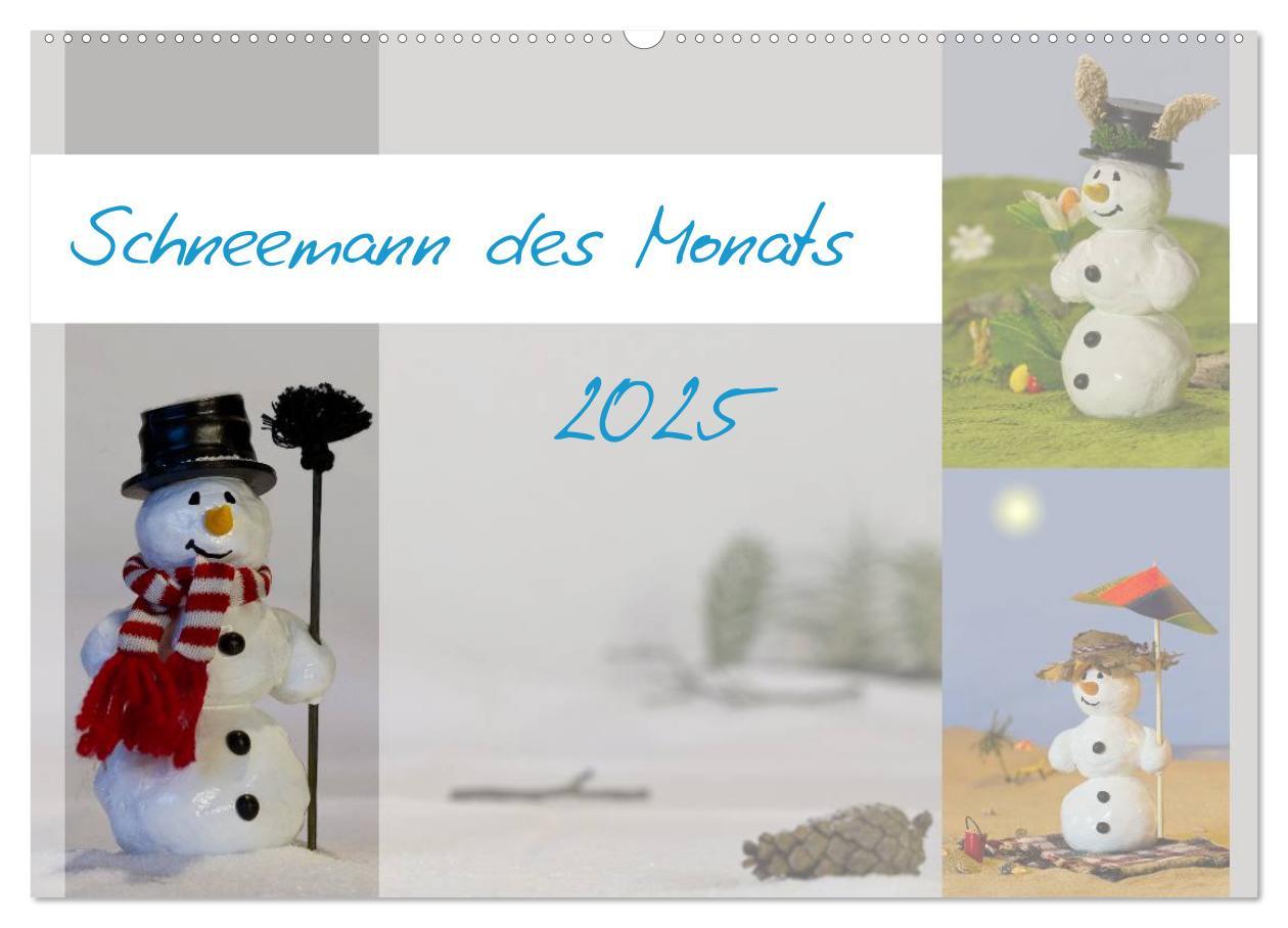 Cover: 9783435804016 | Schneemann des Monats 2025 (Wandkalender 2025 DIN A2 quer),...