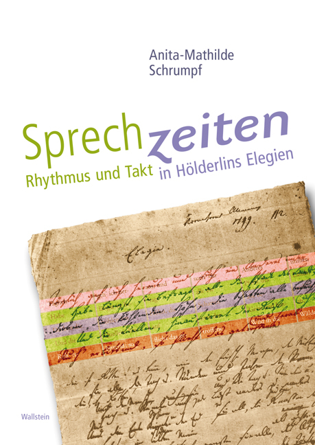 Cover: 9783835309685 | Sprechzeiten | Rhythmus und Takt in Hölderlins Elegien | Schrumpf