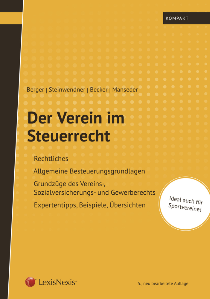 Cover: 9783700767923 | Der Verein im Steuerrecht (f. Österreich) | Wolfgang Berger (u. a.)