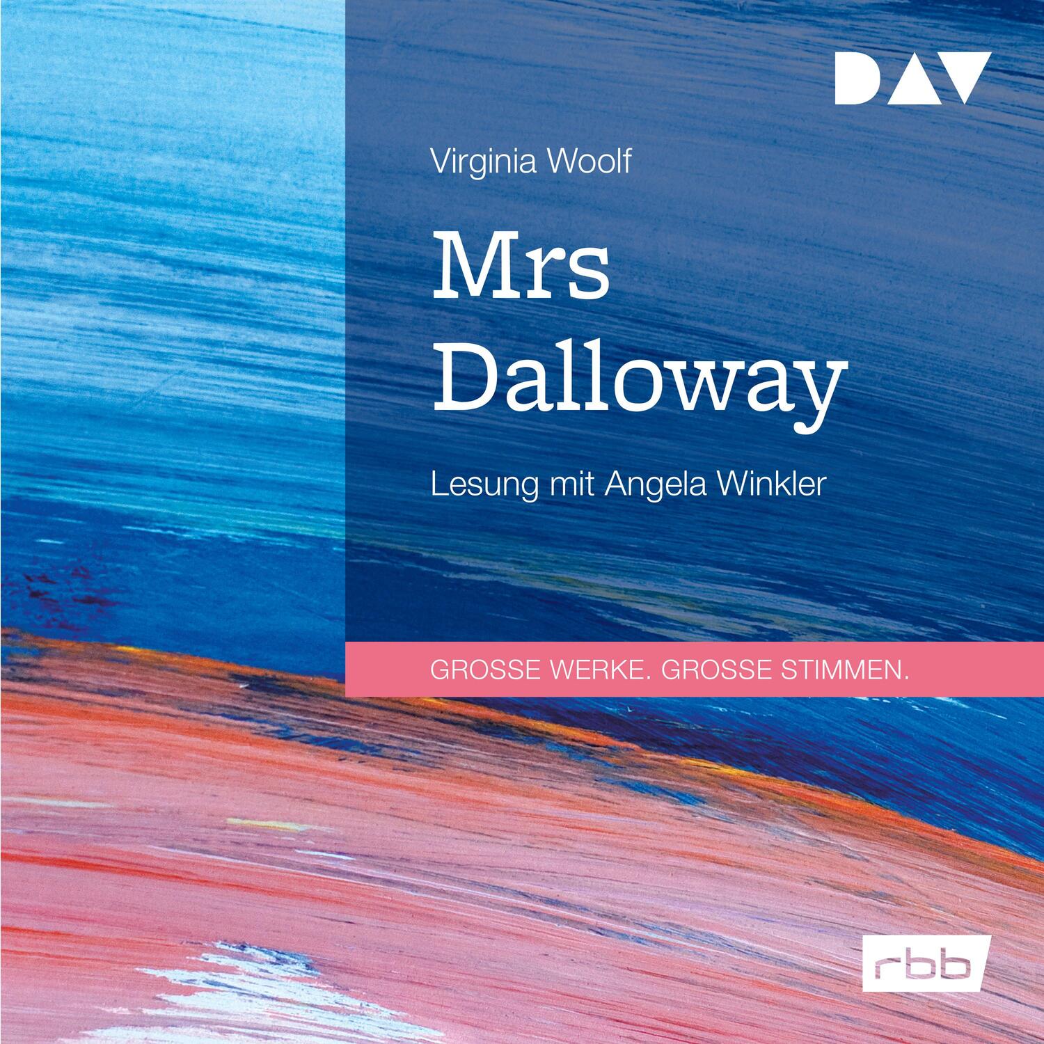 Cover: 9783742412195 | Mrs Dalloway | Lesung mit Angela Winkler (1 mp3-CD) | Virginia Woolf