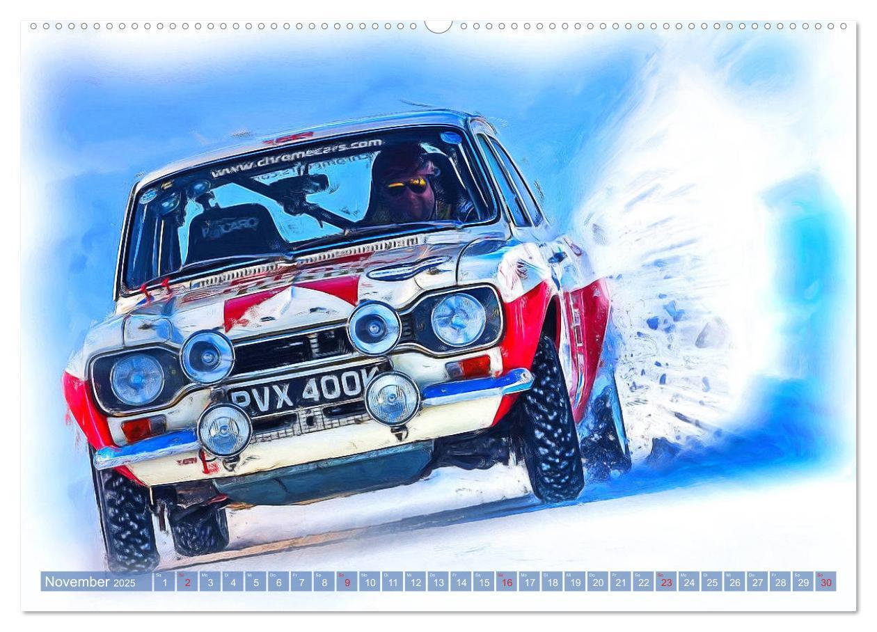 Bild: 9783435233007 | Rallye-Klassiker auf Eis (Wandkalender 2025 DIN A2 quer), CALVENDO...