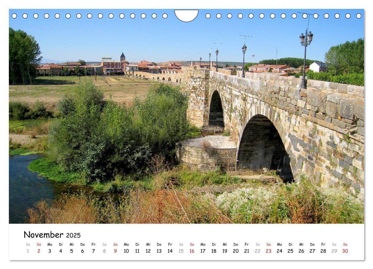 Bild: 9783435634439 | Jakobsweg - Camino Frances (Wandkalender 2025 DIN A4 quer),...