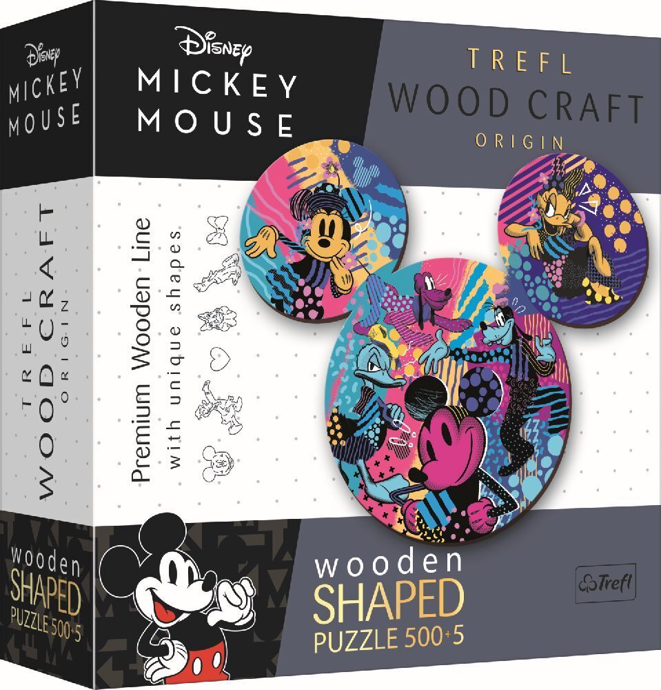 Cover: 5900511201680 | Holz Puzzle Sonderform 500 + 5 - Mickey Mouse | Spiel | Kartonage
