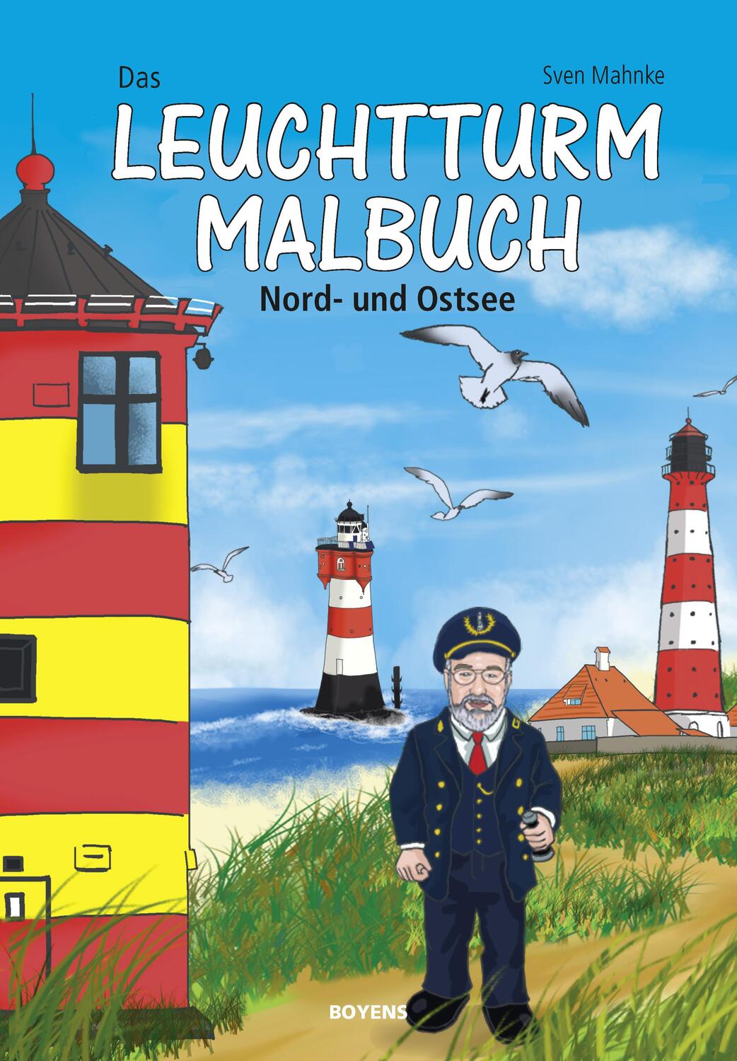 Cover: 9783804214699 | Das Leuchtturm-Malbuch | Nord- und Ostsee | Sven Mahnke | Taschenbuch