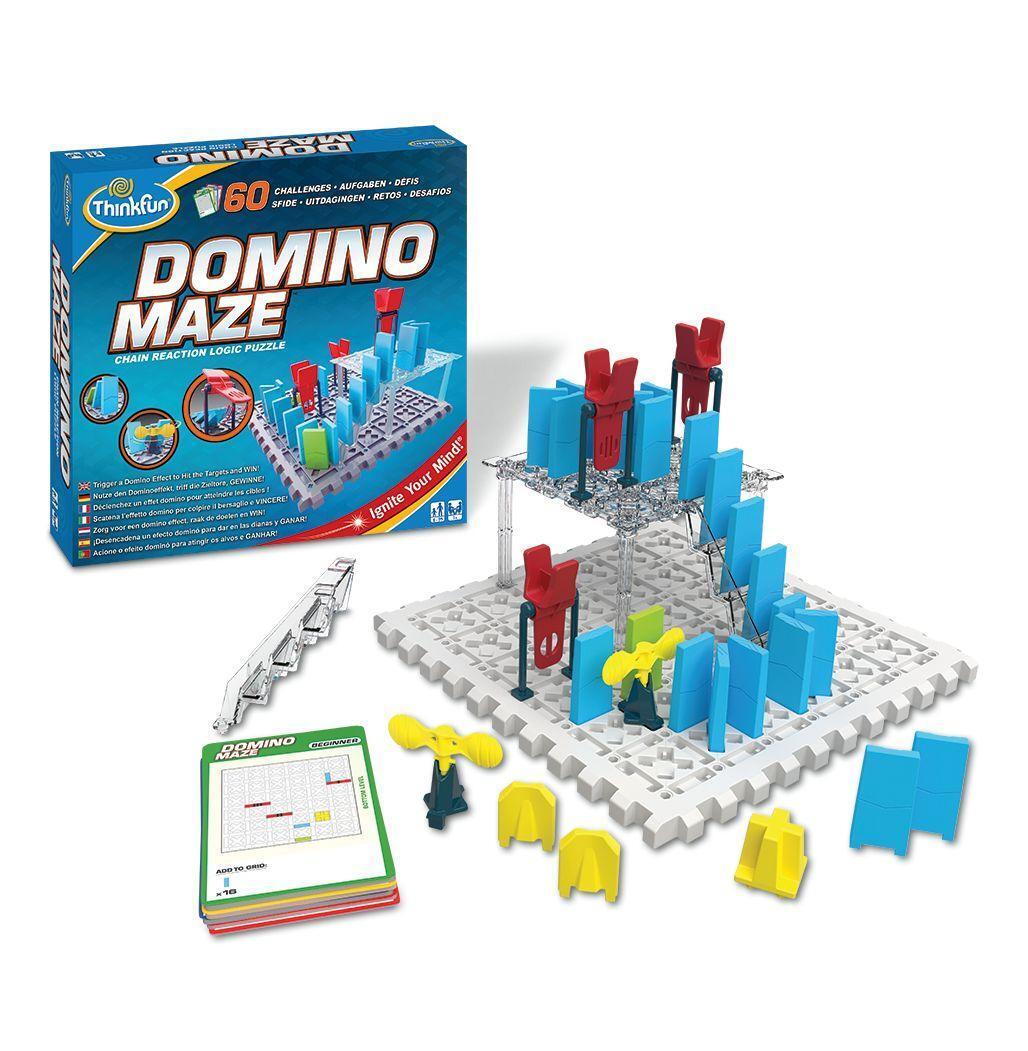 Bild: 4005556763733 | ThinkFun - 76373 - Domino Maze, das kniffelige Logikspiel mit dem...