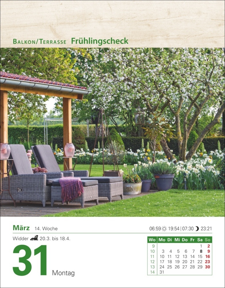 Bild: 9783840033278 | Mein Garten Tagesabreißkalender 2025 - Praktische Tipps für 2025