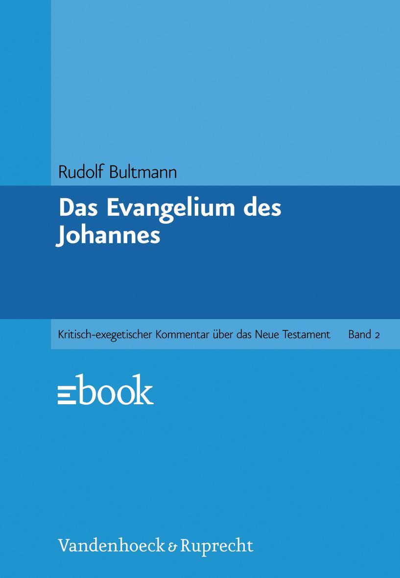 Cover: 9783525515136 | Das Evangelium des Johannes | Rudolf Bultmann | Buch | 567 S. | 1986