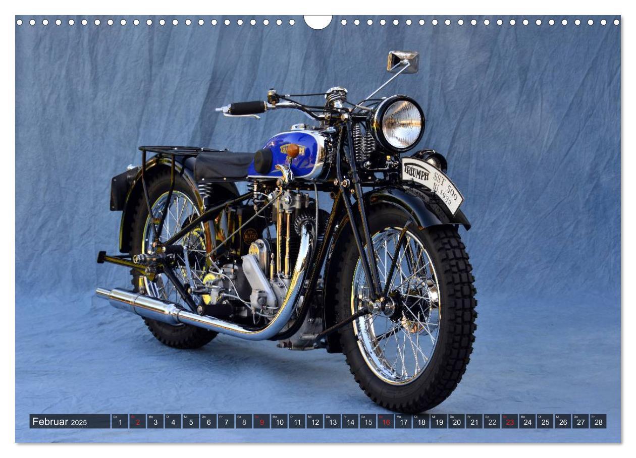 Bild: 9783435685639 | Deutsche Motorrad Oldtimer (Wandkalender 2025 DIN A3 quer),...