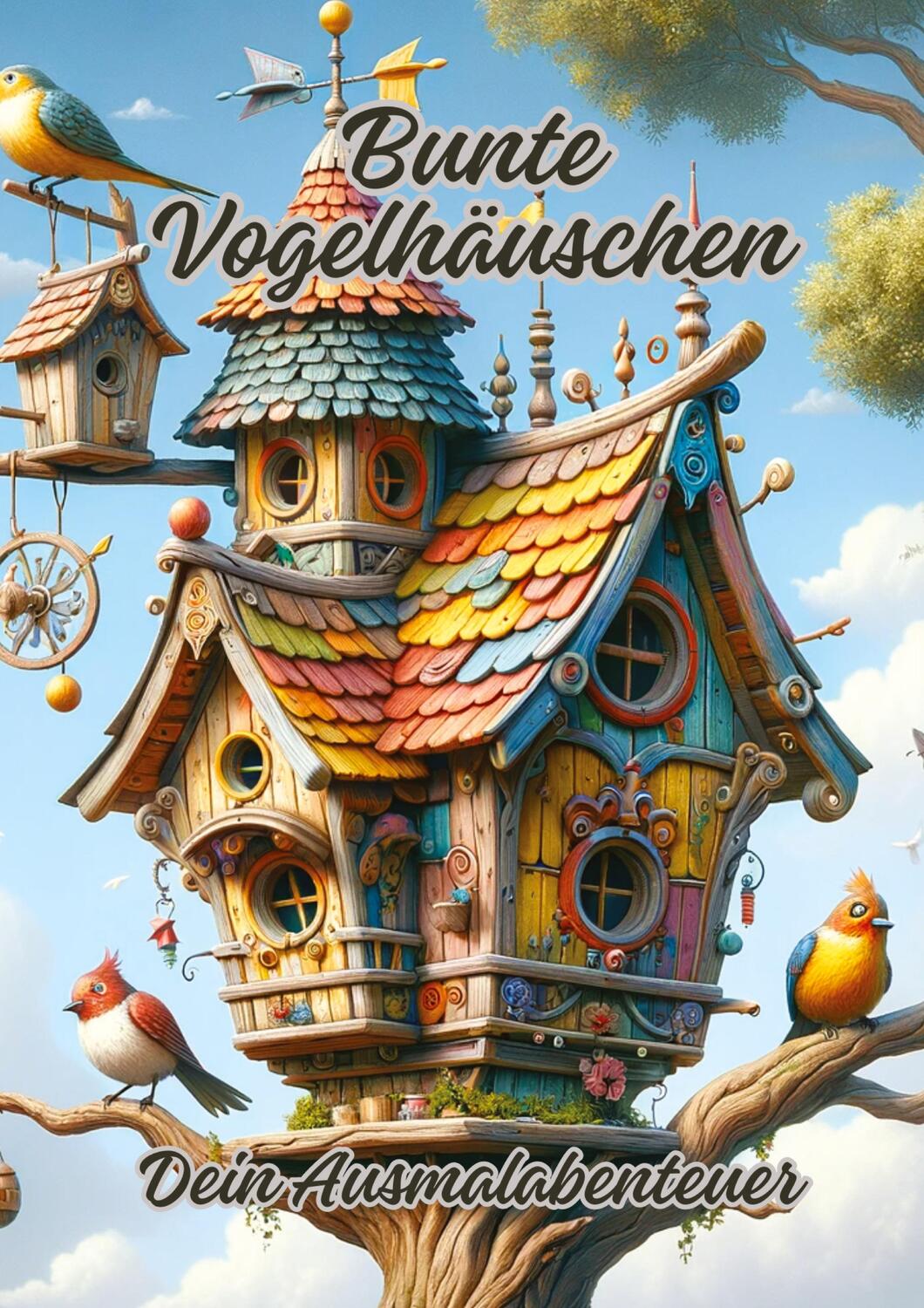 Cover: 9783384087430 | Bunte Vogelhäuschen | Dein Ausmalabenteuer | Diana Kluge | Taschenbuch