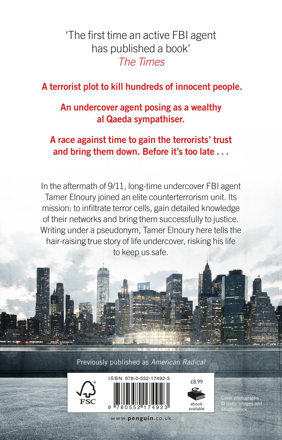 Rückseite: 9780552174923 | Terrorist Hunter | Inside the world of an undercover Muslim FBI agent