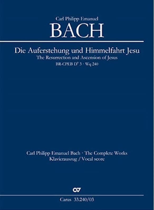Cover: 9790007262198 | Die Auferstehung und Himmelfahrt Jesu (Klavierauszug) | Bach | Buch