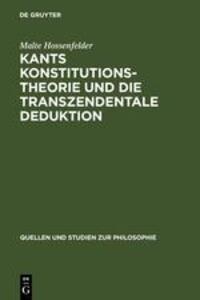 Cover: 9783110059694 | Kants Konstitutionstheorie und die Transzendentale Deduktion | Buch