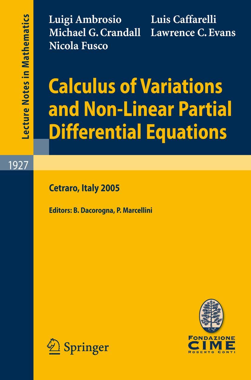 Cover: 9783540759133 | Calculus of Variations and Nonlinear Partial Differential Equations