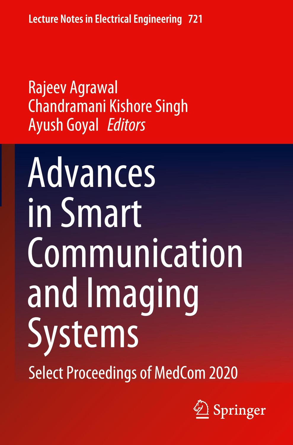 Cover: 9789811599408 | Advances in Smart Communication and Imaging Systems | Agrawal (u. a.)