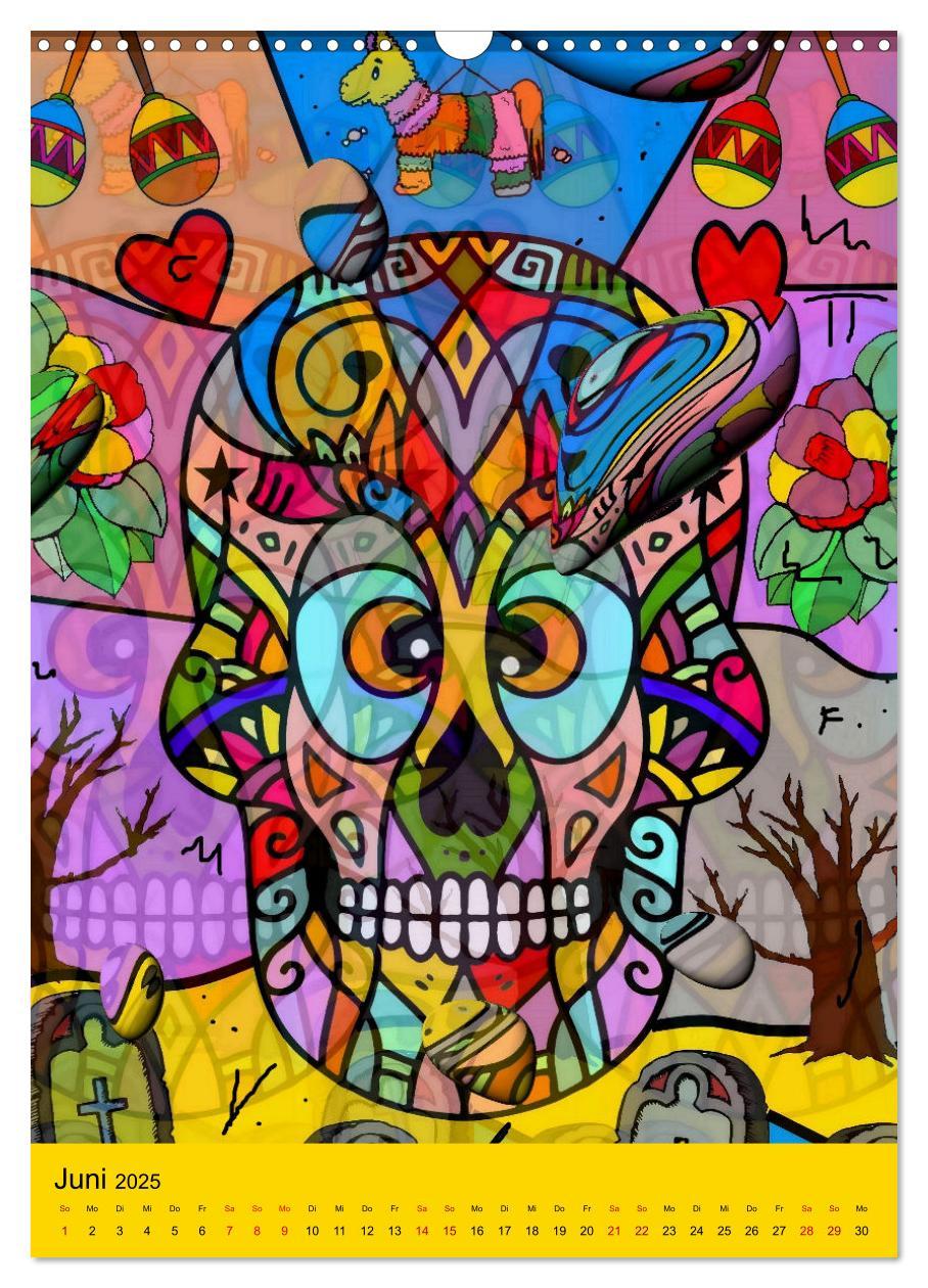 Bild: 9783435885176 | Nico Bielows Dia los Muertos (Wandkalender 2025 DIN A3 hoch),...